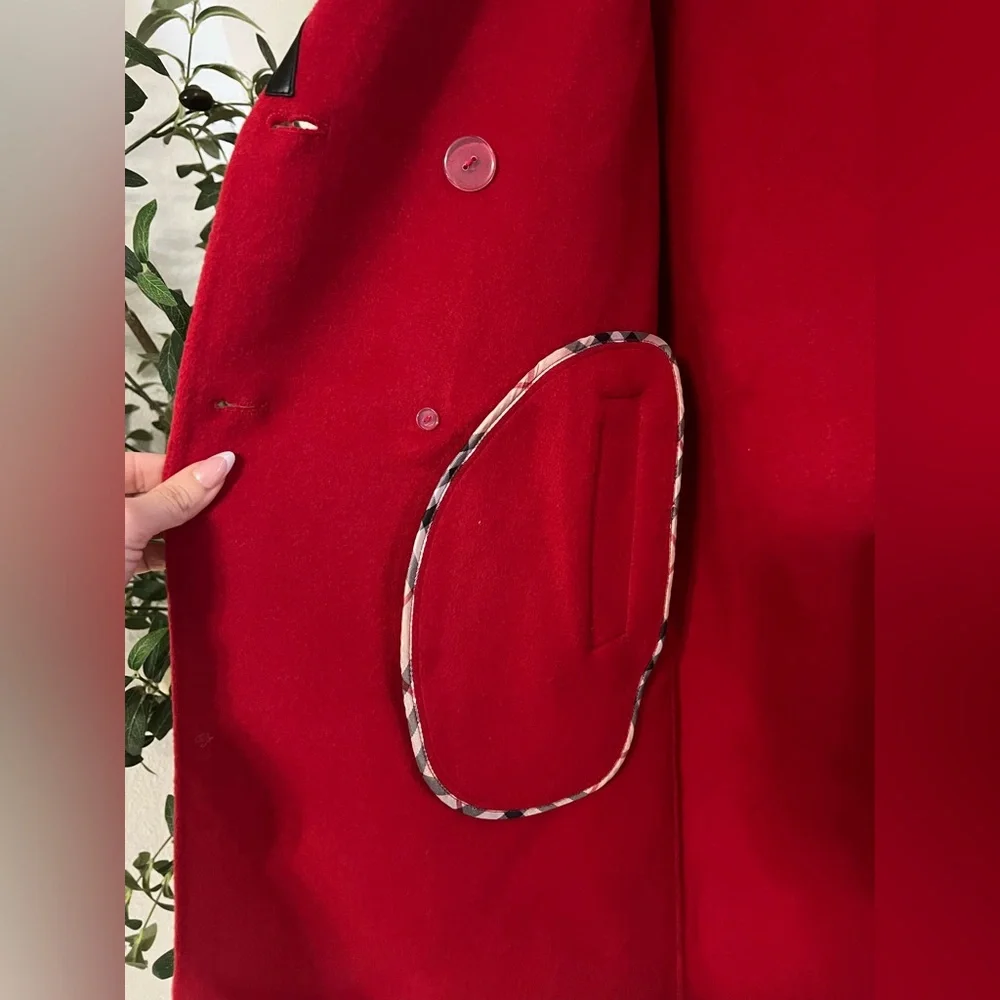 NWT Red Wool Coat - Picture 5 of 6